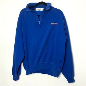 Vintage 90s nautica competition‎ quarter zip sweatshirt XL